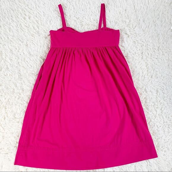 BANANA REPUBLIC Pink Pleated Twist Summer Swing Dress size 2 - Picture 6 of 11